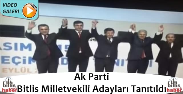Ak Parti Bitlis Milletvekili Adayları Tanıtıldı