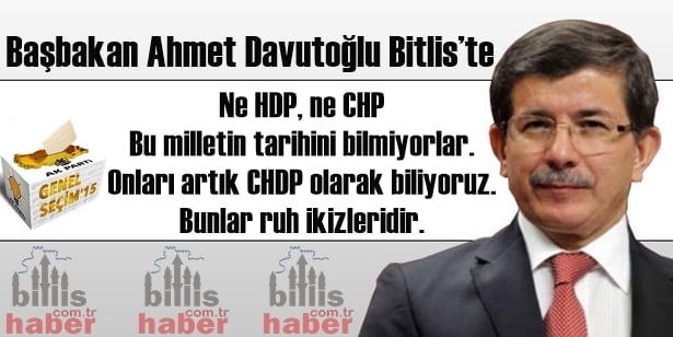 Başbakan Ahmet Davutoğlu Bitlis’te