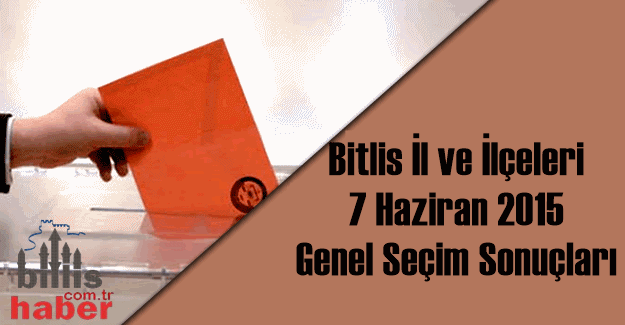 Bitlis 7 Haziran 2015 Genel Seçim Sonuçları