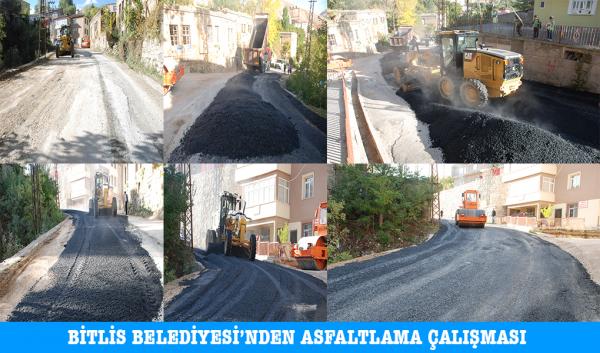 Bitlis Belediyesi’nden Asfaltlama Çalışmaları