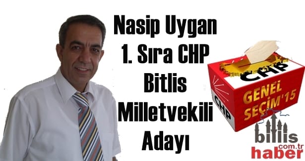 Nasip Uygan 1. Sıra CHP Bitlis Milletvekili Adayı