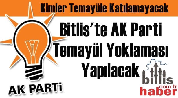 Yarın Bitlis’te AK Parti Temayül Yoklaması Yapılacak