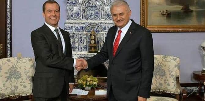 Başbakan Yıldırım, Medvedev ile görüştü