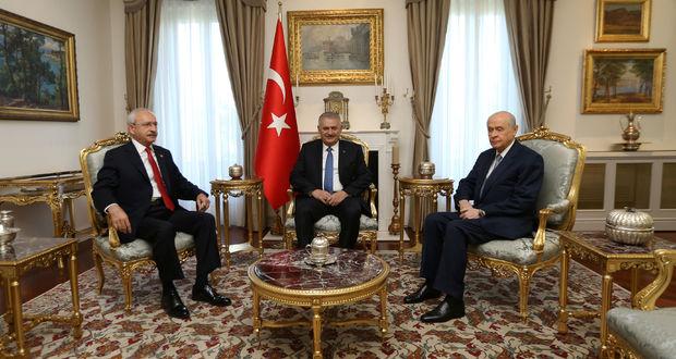 Binali Yıldırım, Kemal Kılıçdaroğlu ve Devlet Bahçeli’den terör zirvesi