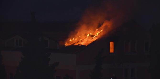 Soma’da okulda yangın çıktı