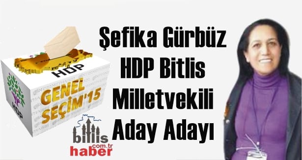 Şefika Gürbüz HDP Bitlis Milletvekili Aday Adayı