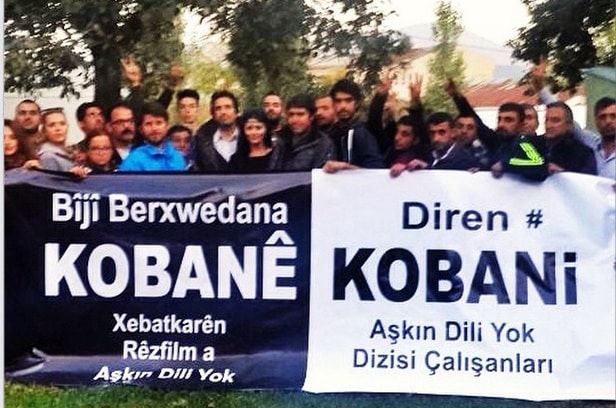 Aşkın Dili Yok Dizisi Çalışanlarından Kobani’ye Destek