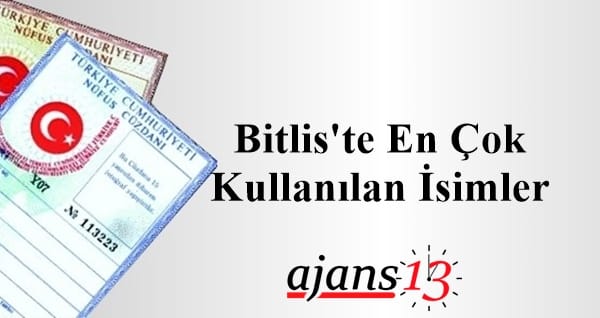 Bitlis’te En Çok Kullanılan İsimler