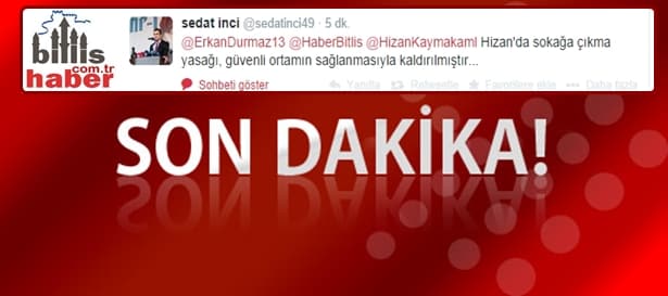 Hizan’da Sokağa Çıkma Yasağı Kalktı