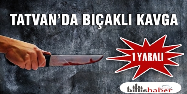 Tatvan’da Bıçaklı Kavga – 1 Yaralı