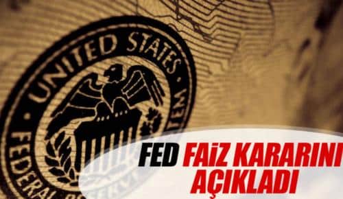 FED’den flaş faiz kararı!