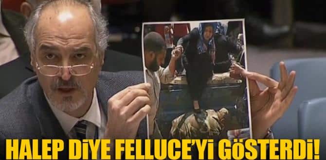 Halep diye Felluce’yi gösterdi