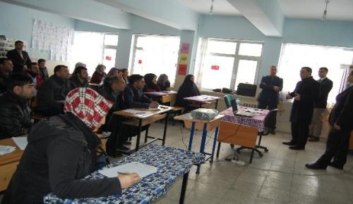 Kaymakam Alibeyoğlu’dan kursiyerlere ziyaret