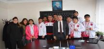 Sporculardan Başkan Aksoy’a ziyaret